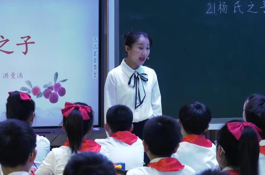 洪曼漓，《杨氏之子》，五年级下册，第八单位